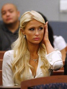 Paris Hilton in court