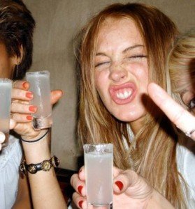 lindsay lohan drunk