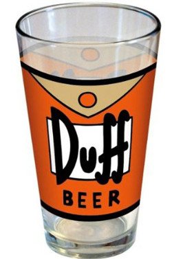 duff pint glass for beer