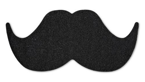 welcome mats for guys mustache