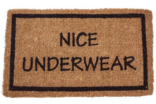 cool doormats for guys nice underwear