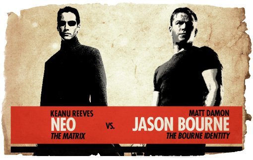 Action Hero Showdown: Neo vs. Jason Bourne