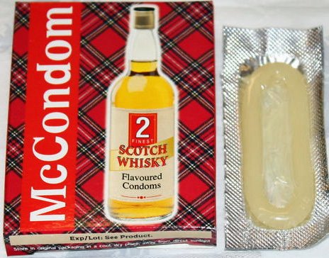 weird condoms you can actually buy whiskey flavoured