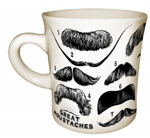 cool coffee mug moustache