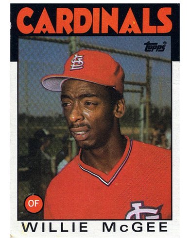 16 More Hilarious Old Baseball Cards willie mcgee