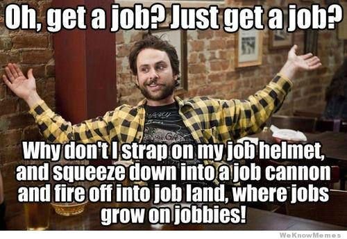 get a job quickly