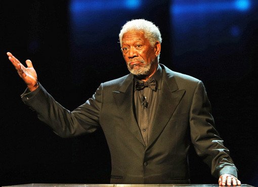 Morgan Freeman podium