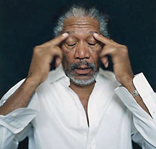 Morgan Freeman thinking