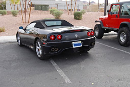 Ferrari owner parking job