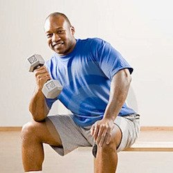 best workouts for men, dumbbells