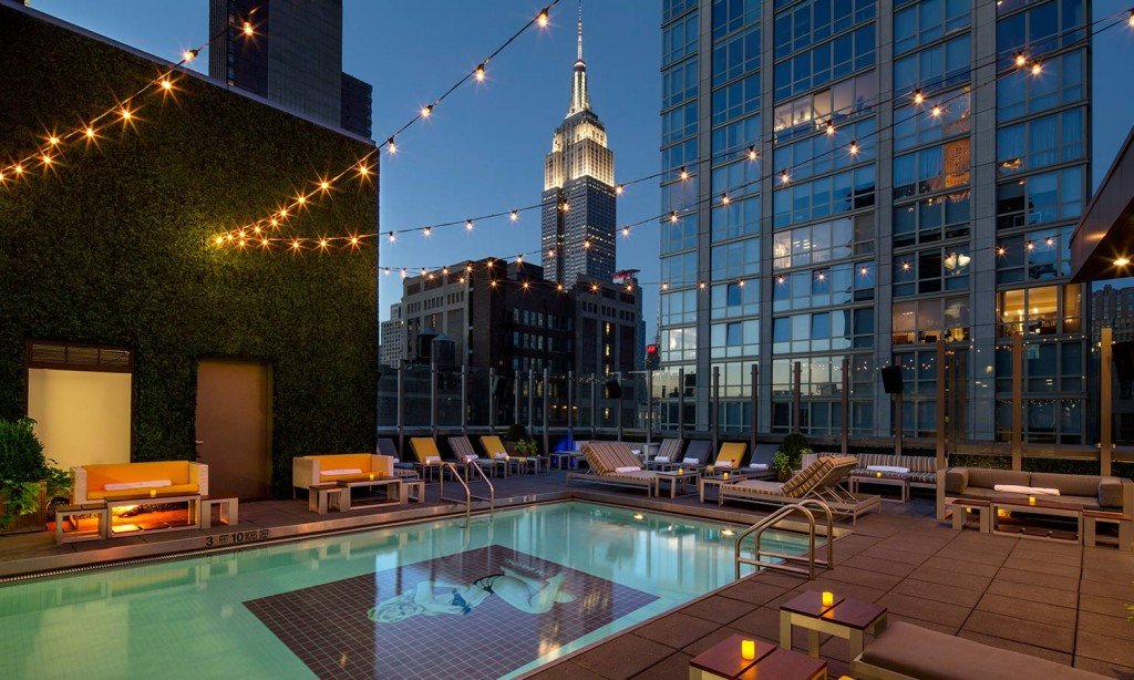 Gansevoort Hotel rooftop bar