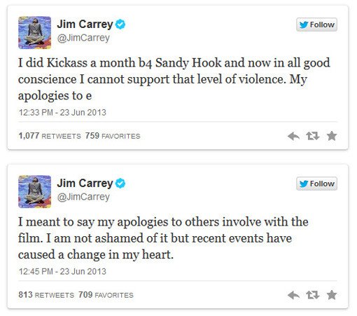 Jim Carrey tweets