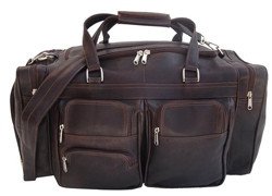 Piel Leather Duffel carry on bags for men