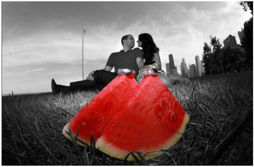 worst engagement photos watermelon