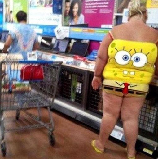spongebob tie weird photo