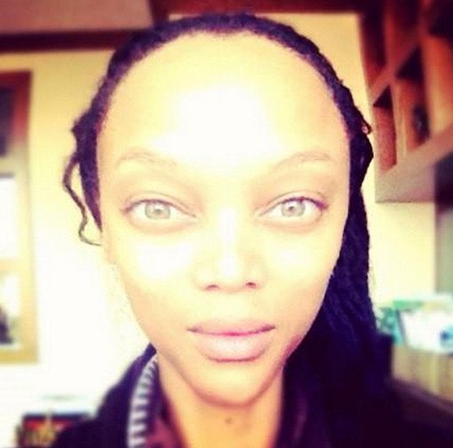 tyra banks alien head