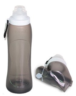 Akanpa Collapsible Water Bottle. Stylish To-Go Foldable Reusable Drinks Container