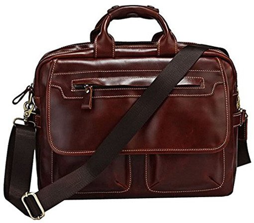 Blueblue sky leather briefcase for men