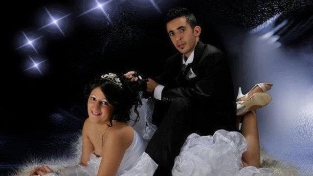 worst wedding photos of all time riding in space