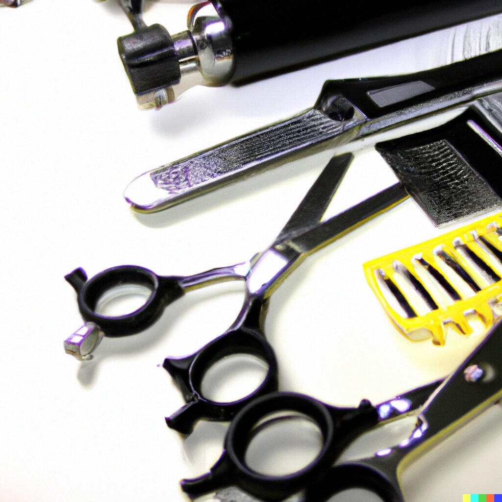 DALL·E 2023 03 03 18.37.07 tools for haircut